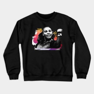 serena williams//scratch paint Crewneck Sweatshirt